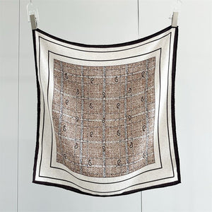 MaraSilk Pure Mulberry Silk-Wool Scarf - Square MS910