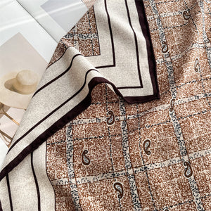 MaraSilk Pure Mulberry Silk-Wool Scarf - Square MS910