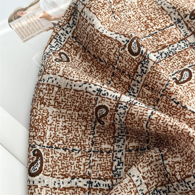 MaraSilk Pure Mulberry Silk-Wool Scarf - Square MS910
