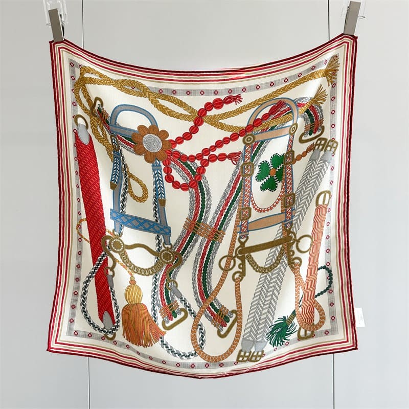 MaraSilk Pure Mulberry Silk-Wool Scarf - Square MS912