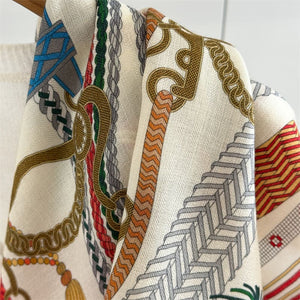 MaraSilk Pure Mulberry Silk-Wool Scarf - Square MS912