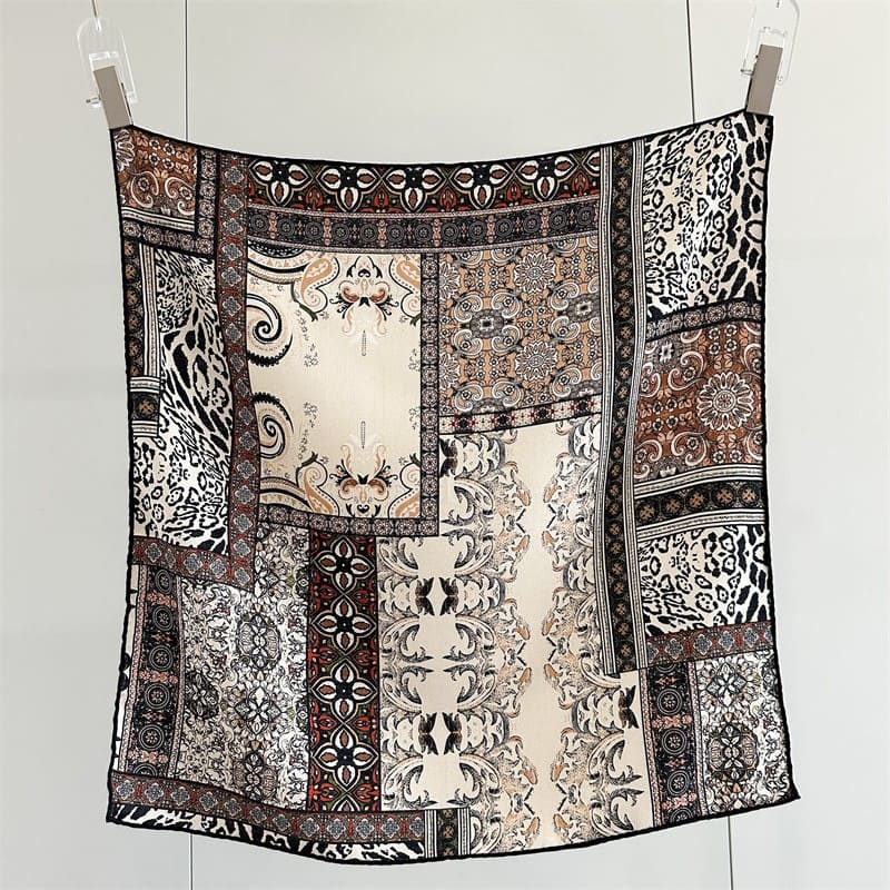 MaraSilk Pure Mulberry Silk-Wool Scarf - Square MS917 25" x 25" MS91701