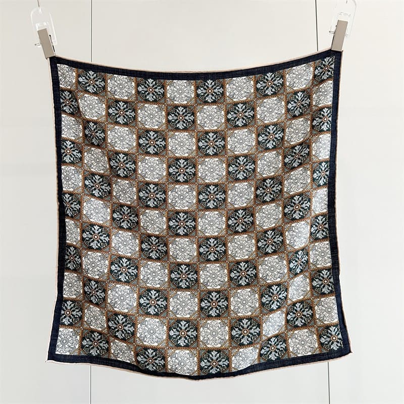 MaraSilk Pure Mulberry Silk-Wool Scarf - Square MS917 25" x 25" MS91702