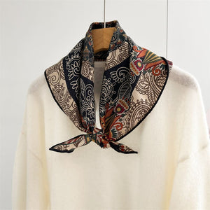 MaraSilk Pure Mulberry Silk-Wool Scarf - Square MS917