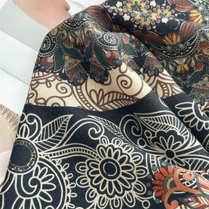 MaraSilk Pure Mulberry Silk-Wool Scarf - Square MS917