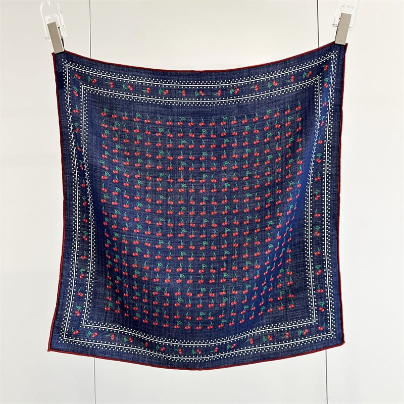MaraSilk Pure Mulberry Silk-Wool Scarf - Square MS918