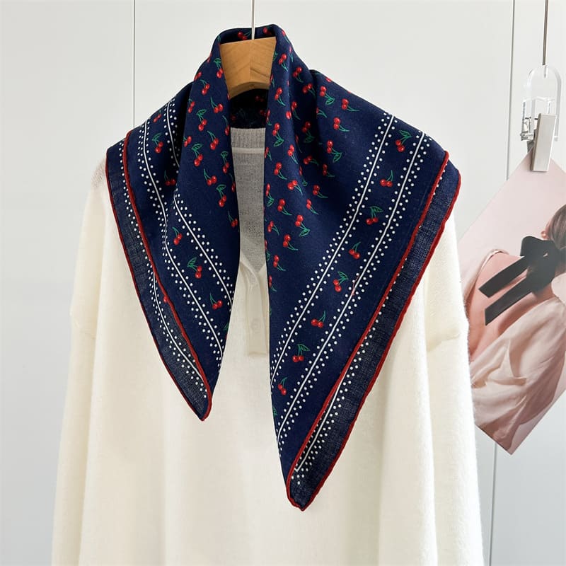 MaraSilk Pure Mulberry Silk-Wool Scarf - Square MS918