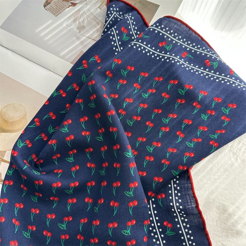MaraSilk Pure Mulberry Silk-Wool Scarf - Square MS918