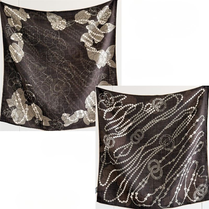 MaraSilk Pure Mulberry Silk-Wool Scarf - Square MS921 25" x 25" MS92101
