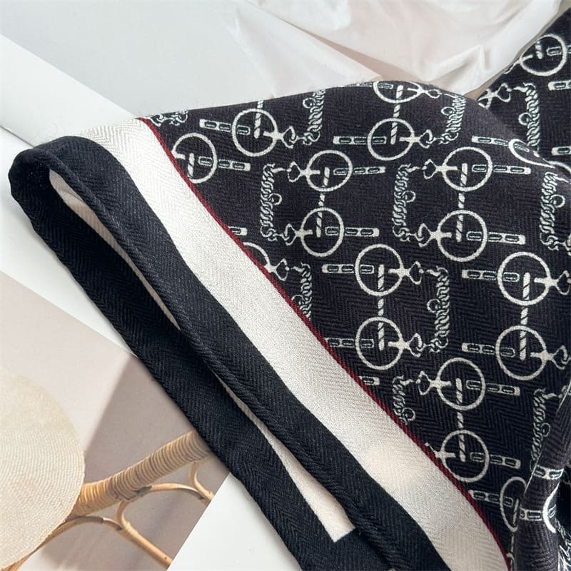 MaraSilk Pure Mulberry Silk-Wool Scarf - Square MS921