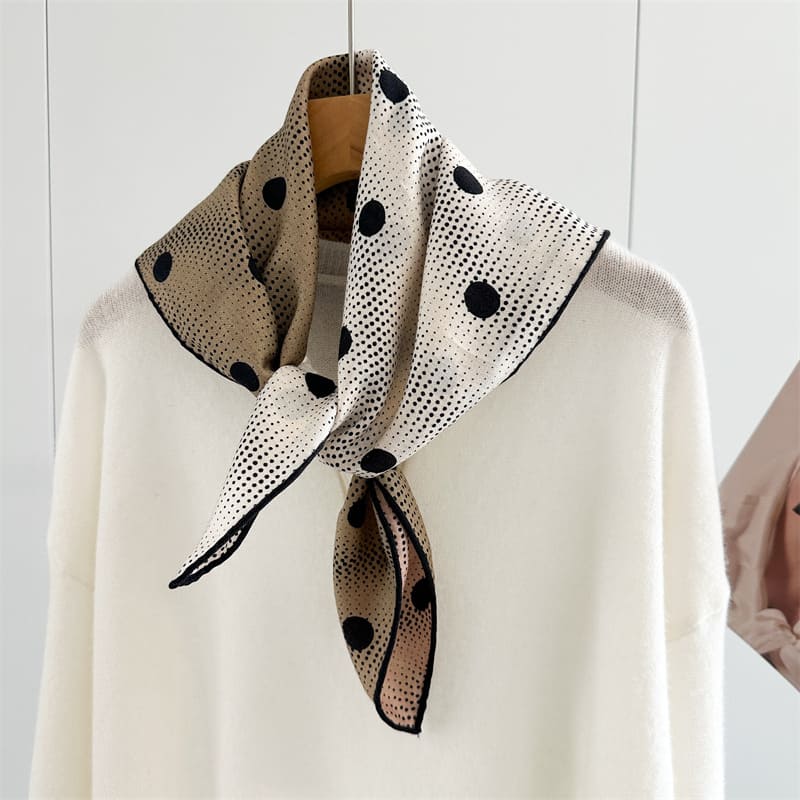 MaraSilk Pure Mulberry Silk-Wool Scarf - Square MS921