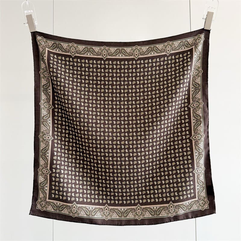 MaraSilk Pure Mulberry Silk-Wool Scarf - Square MS921 25" x 25" MS92105