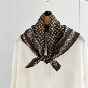 MaraSilk Pure Mulberry Silk-Wool Scarf - Square MS921
