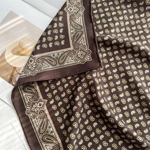 MaraSilk Pure Mulberry Silk-Wool Scarf - Square MS921