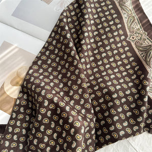 MaraSilk Pure Mulberry Silk-Wool Scarf - Square MS921