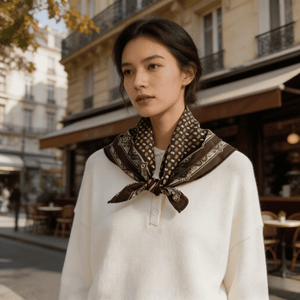 MaraSilk Pure Mulberry Silk-Wool Scarf - Square MS921
