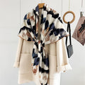 MaraSilk Pure Mulberry Silk-Wool Scarf - Square MS923 53" x 53" MS92301
