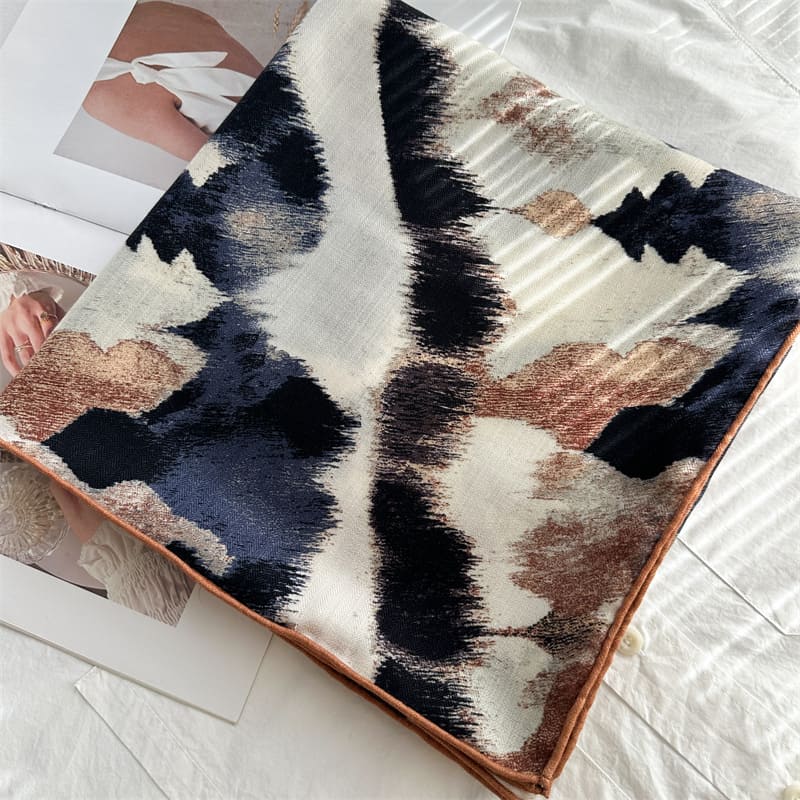 MaraSilk Pure Mulberry Silk-Wool Scarf - Square MS923