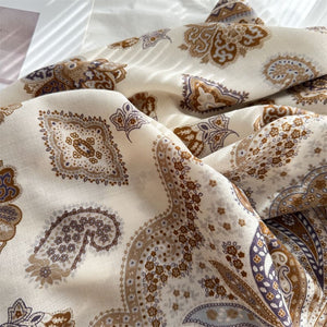MaraSilk Pure Mulberry Silk-Wool Scarf - Square MS924