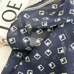 MaraSilk Pure Mulberry Silk Scarf - Diamond Georgette MS1009
