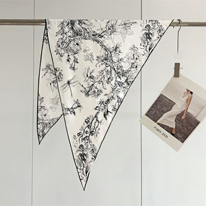 MaraSilk Pure Mulberry Silk Scarf - Diamond Twill MS639 51" x 33" x 33" MS63909