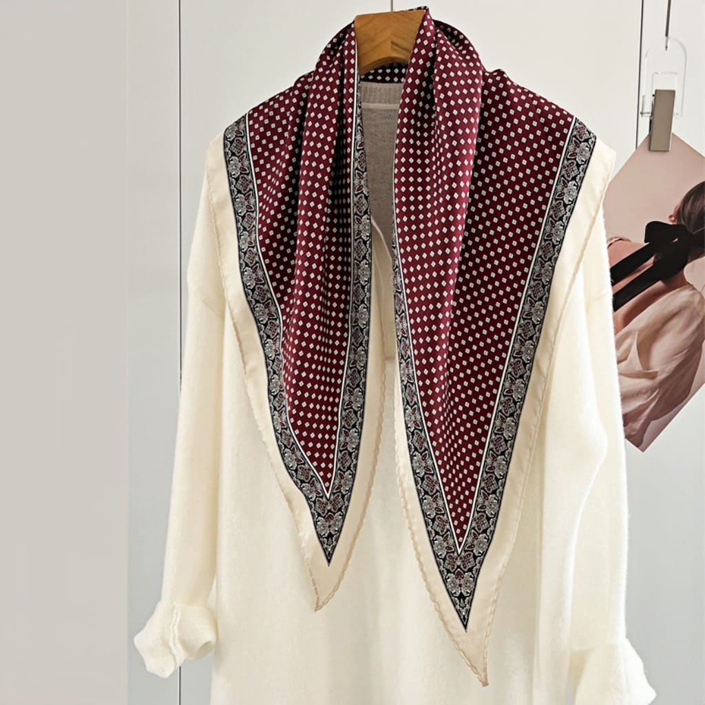 MaraSilk Pure Mulberry Silk Scarf - Diamond Twill MS642