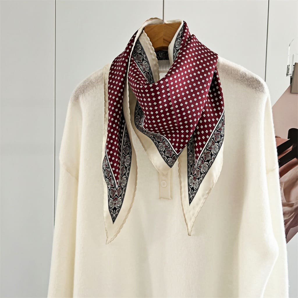 MaraSilk Pure Mulberry Silk Scarf - Diamond Twill MS642