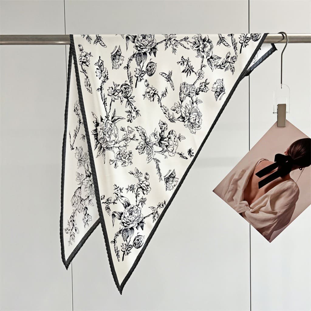 MaraSilk Pure Mulberry Silk Scarf - Diamond Twill MS642 51" x 33" x 33" MS64206