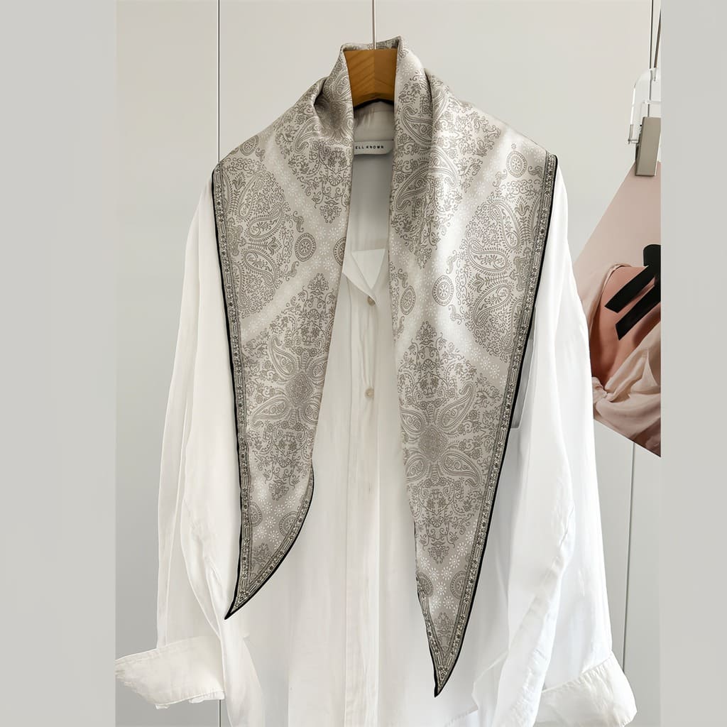 MaraSilk Pure Mulberry Silk Scarf - Diamond Twill MS844