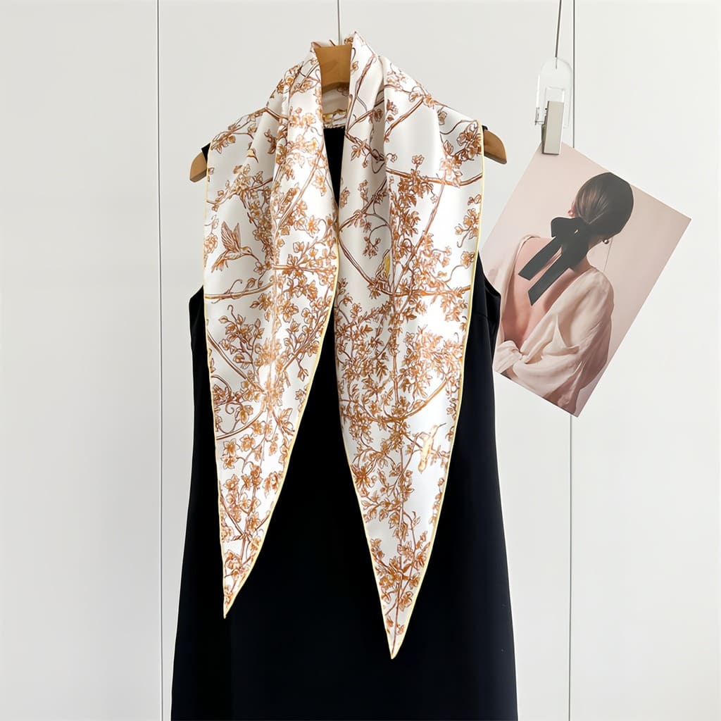 MaraSilk Pure Mulberry Silk Scarf - Diamond Twill MS844