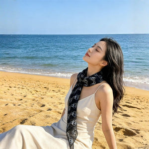 MaraSilk Pure Mulberry Silk Scarf - Oblong Chiffon MS944