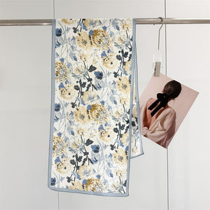 MaraSilk Pure Mulberry Silk Scarf - Oblong Crepe de Chine MS1023 55" x 14" MS102301