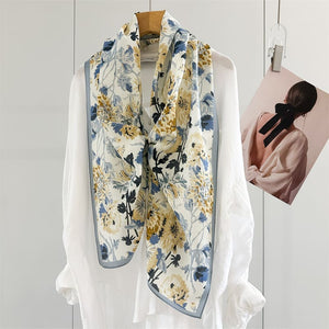 MaraSilk Pure Mulberry Silk Scarf - Oblong Crepe de Chine MS1023