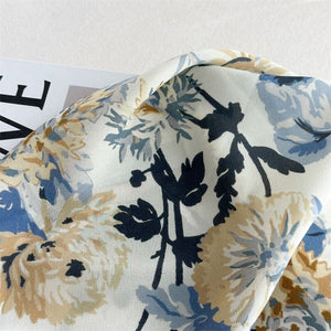 MaraSilk Pure Mulberry Silk Scarf - Oblong Crepe de Chine MS1023
