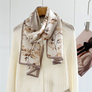 MaraSilk Pure Mulberry Silk Scarf - Oblong Crepe de Chine MS972