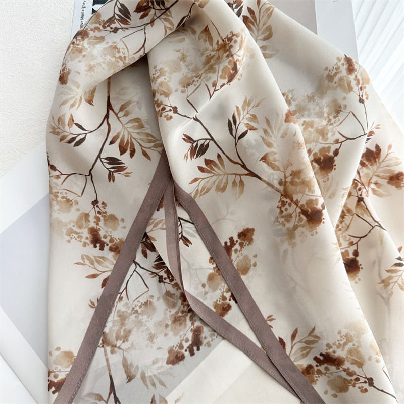 MaraSilk Pure Mulberry Silk Scarf - Oblong Crepe de Chine MS972
