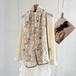 MaraSilk Pure Mulberry Silk Scarf - Oblong Crepe de Chine MS973