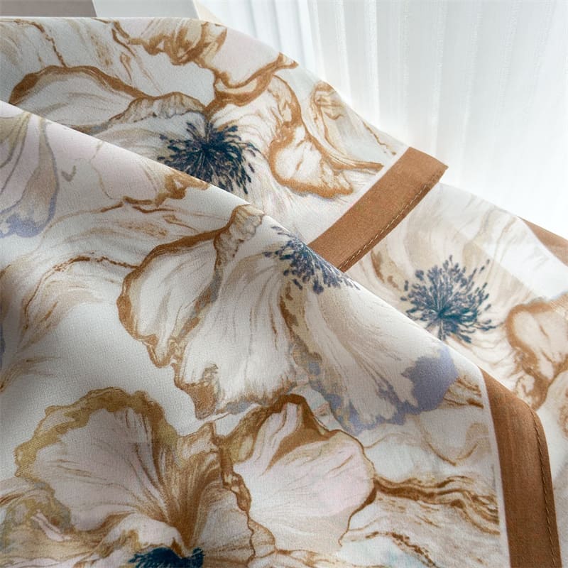 MaraSilk Pure Mulberry Silk Scarf - Oblong Crepe de Chine MS973