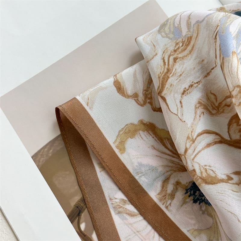 MaraSilk Pure Mulberry Silk Scarf - Oblong Crepe de Chine MS973