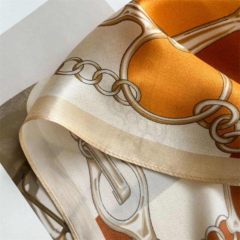 MaraSilk Pure Mulberry Silk Scarf - Oblong Crepe Satin MS1028