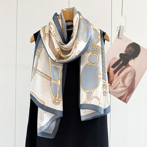 MaraSilk Pure Mulberry Silk Scarf - Oblong Crepe Satin MS1028