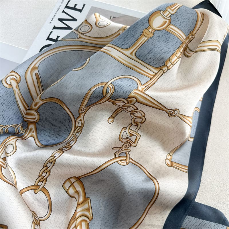 MaraSilk Pure Mulberry Silk Scarf - Oblong Crepe Satin MS1028