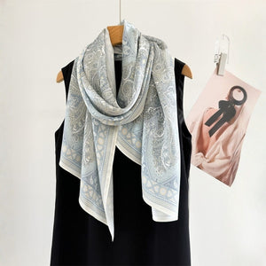 MaraSilk Pure Mulberry Silk Scarf - Oblong Crepe Satin MS1029
