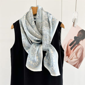 MaraSilk Pure Mulberry Silk Scarf - Oblong Crepe Satin MS1029