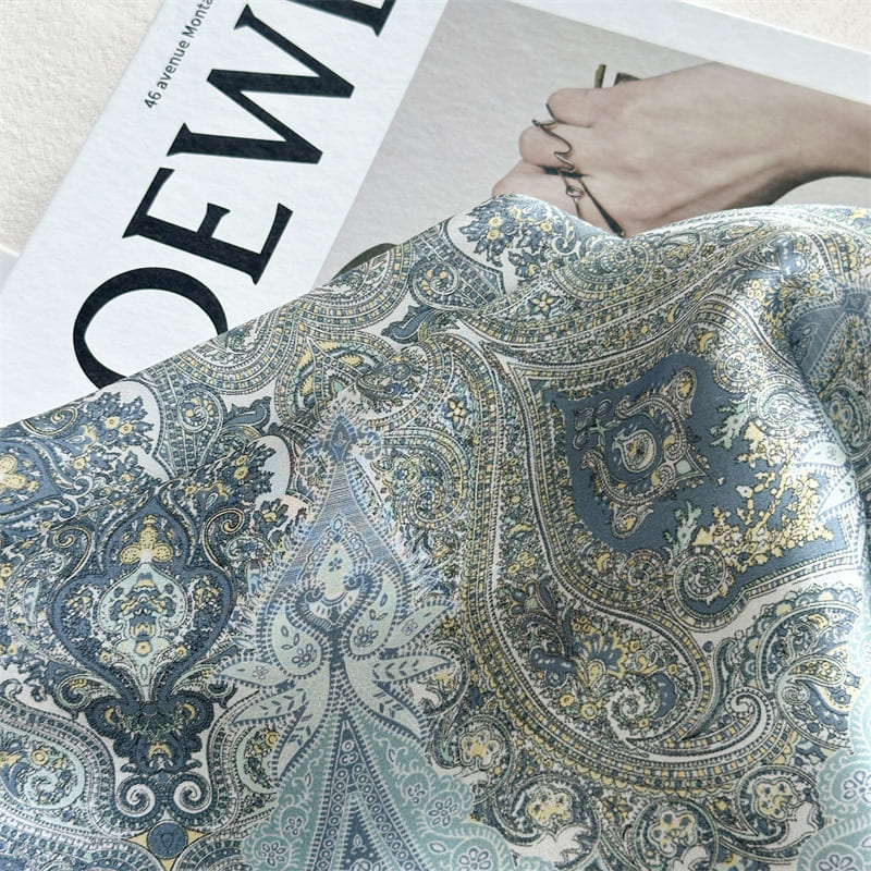 MaraSilk Pure Mulberry Silk Scarf - Oblong Crepe Satin MS1029