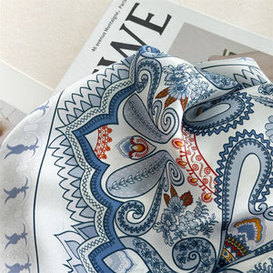 MaraSilk Pure Mulberry Silk Scarf - Oblong Crepe Satin MS1029