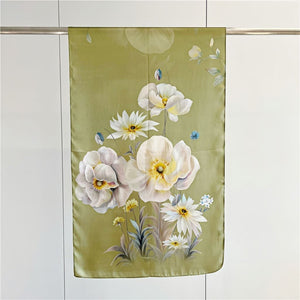 MaraSilk Pure Mulberry Silk Scarf - Oblong Crepe Satin MS602
