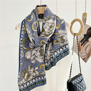 MaraSilk Pure Mulberry Silk Scarf - Oblong Crepe Satin MS602