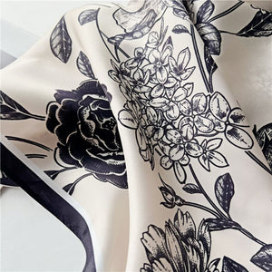 MaraSilk Pure Mulberry Silk Scarf - Oblong Crepe Satin MS602