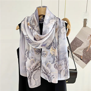 MaraSilk Pure Mulberry Silk Scarf - Oblong Crepe Satin MS602